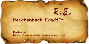 Reichenbach Edgár névjegykártya